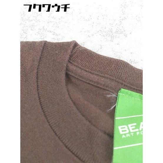 ◇ BEAMS T ビームスティー プリント クルーネック 半袖 Tシャツ カットソー サイズXS ブラウン レディースの画像6