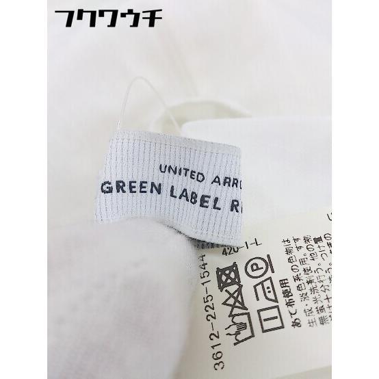 ◇ green label relaxing UNITED ARROWS 襟チェーン 七分袖 シャツ ブラウス ホワイト レディース_画像6