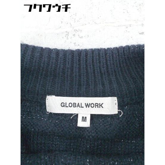 ◇ GLOBAL WORK グローバルワーク 長袖 ニット セーター サイズM ネイビー レディース_画像4