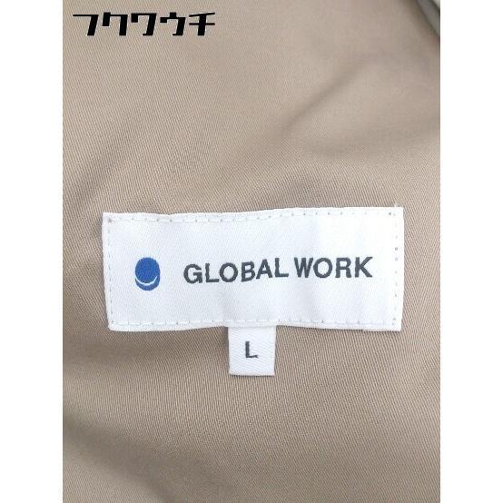 ■ ◎ GLOBAL WORK グローバルワーク ライナー付 長袖 ジップアップ ジャケット サイズL ベージュ レディースの画像6