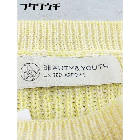 ◇ BEAUTY & YOUTH UNITED ARROWS クルーネック ニット 長袖 セーター イエロー レディース_画像4