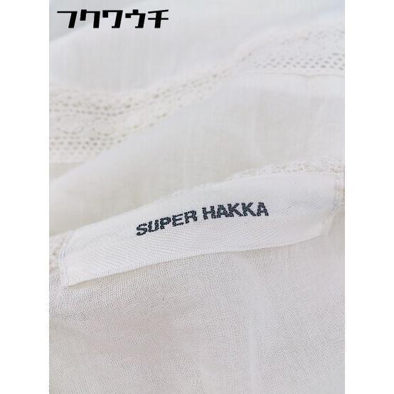 ◇ SUPER HAKKA スーパーハッカ レース 長袖 ブラウス カットソー アイボリー系 レディース_画像5