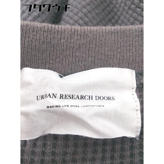 ◇ URBAN RESEARCH DOORS ワッフルサーマル 長袖 プルオーバー カットソー サイズ40 グレー レディース_画像4