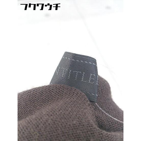 ◇ UNTITLED アンタイトル ウール ニット タートルネック 五分袖 セーター サイズ2 ブラウン オレンジ レディース_画像4