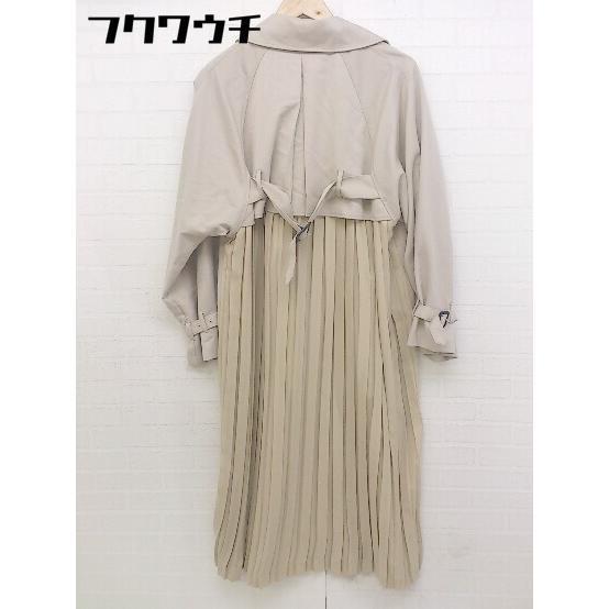 * * new goods * * titivatetiti Bait tag attaching back switch pleat long sleeve trench coat size S beige lady's 