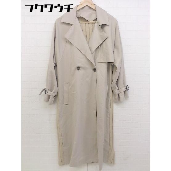* * new goods * * titivatetiti Bait tag attaching back switch pleat long sleeve trench coat size S beige lady's 