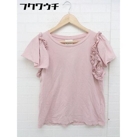 * Ray BEAMS Ray Beams frill short sleeves T-shirt cut and sewn Pink Lady -s