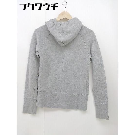 * DRESSTERIOR Dress Terior Zip up reverse side nappy long sleeve Parker size S gray lady's 