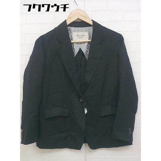 ◇ Spick & Span スピック アンド スパン シングル1B 長袖 テーラード ジャケット サイズ38 ブラック レディース_画像2