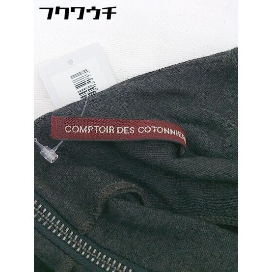 ◇ COMPTOIR DES COTONNIERS コントワーデコトニエ 半袖 膝丈 シャツ ワンピース サイズ7 ブラック系 レディース_画像5