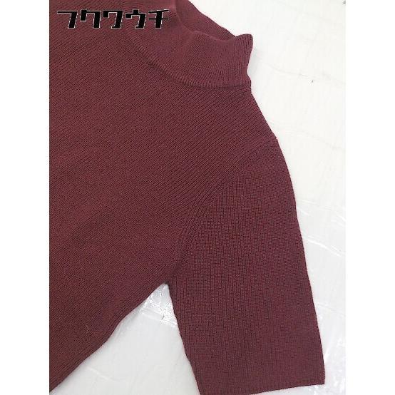 * Ray BEAMS Ray Beams high‐necked short sleeves knitted sweater wine red lady's 