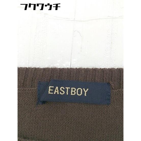 ◇ EASTBOY イーストボーイ 長袖 ニット カットソー サイズ9 ブラウン レディース_画像4