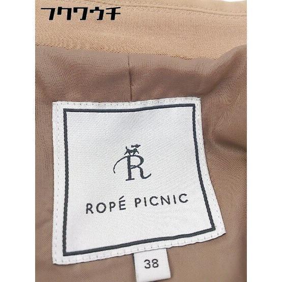 ◇ ROPE PICNIC ロペピクニック 長袖 テーラードジャケット サイズ38 ブラウン レディース_画像4