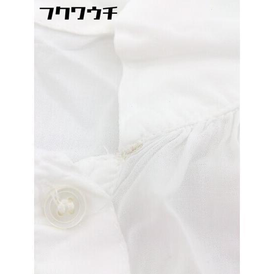 ◇ ◎ bulle de savon ビュル デ サボン フリルカラー 七分袖 シャツ ブラウス サイズ F ホワイト レディース_画像7