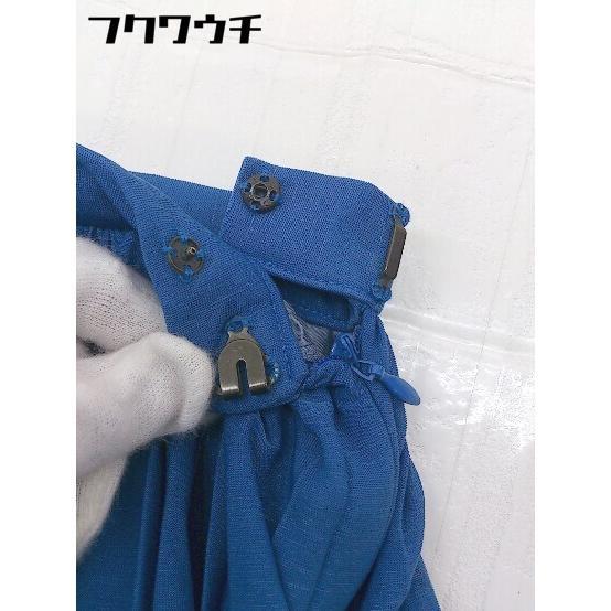 ◇ ADAM ET ROPE アダムエロペ 膝丈 プリーツ スカート サイズ36 ブルー レディース_画像4