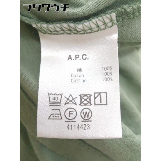 * A.P.C. A.P.C. . pocket short sleeves T-shirt cut and sewn size L green lady's 