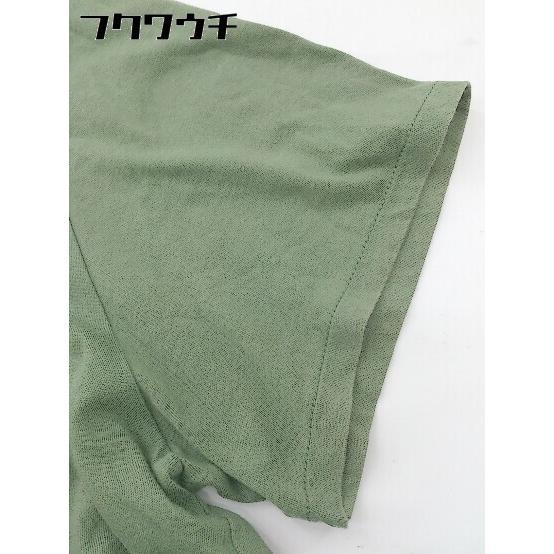 * A.P.C. A.P.C. . pocket short sleeves T-shirt cut and sewn size L green lady's 