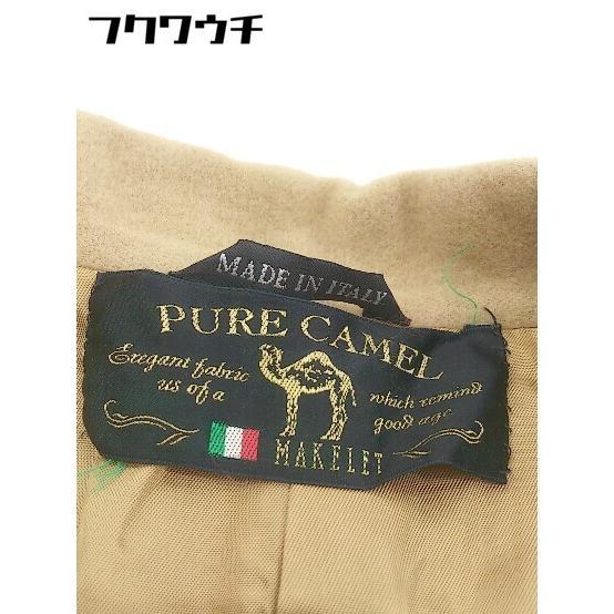 ■ MAKELET イタリア製 PURE CAMEL 長袖 コート サイズ9AR ベージュ系 レディース_画像4