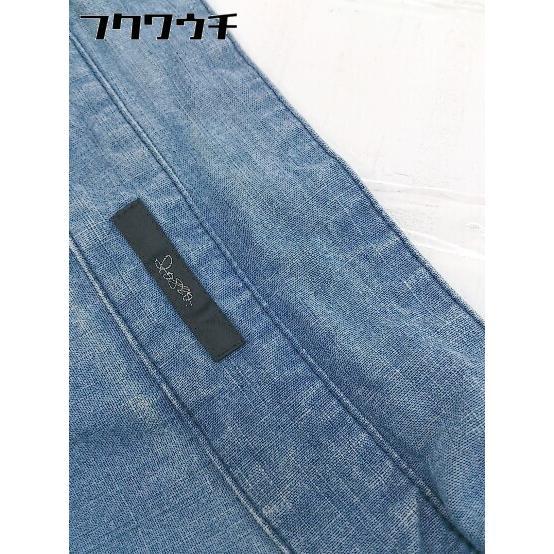 ◇ URBAN RESEARCH ROSSO アーバンリサーチ ロッソ デニム風 長袖 ミニ シャツ ワンピース サイズ F ブルー レディースの画像5