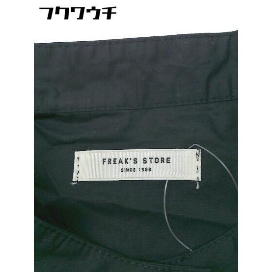 ◇ FREAK'S STORE フリークスストア 長袖 ミニ チュニック シャツ ワンピース サイズF ブラック レディース_画像4