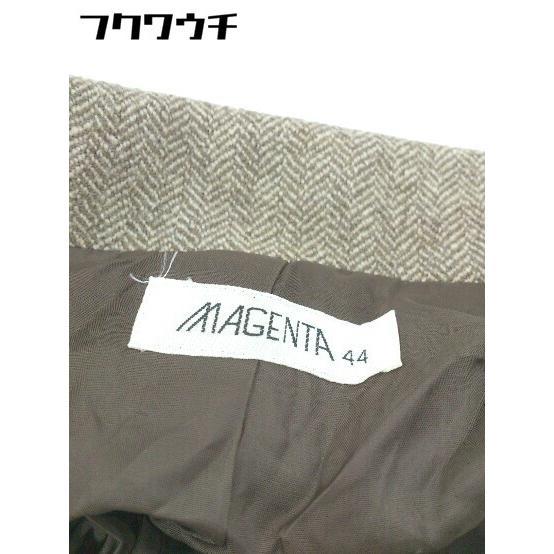 ◇ MAGENTA 長袖 ジャケット コート サイズ44 ブラウン レディース_画像4