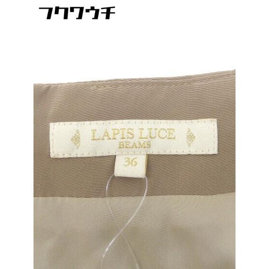 ◇ LAPIS LUCE BEAMS ラピスルーチェ ビームス ミニ 台形 スカート サイズ36 ベージュ レディース_画像5