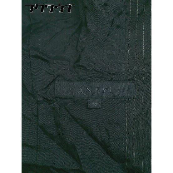 ◇ ANAYI アナイ ピンストライプ 長袖 テーラードジャケット サイズ38 ブラック ホワイト系 レディース_画像5