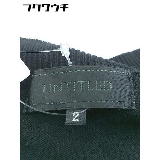 ◇ UNTITLED アンタイトル ニット 七分袖 カットソー サイズ 2 ブラック レディース_画像4