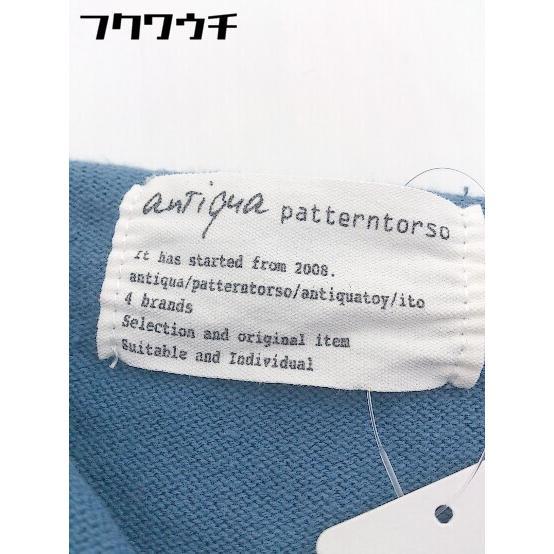 ◇ PATTERN TORSO パターントルソ antiqua 長袖 ニット カットソー ブルー レディース_画像4