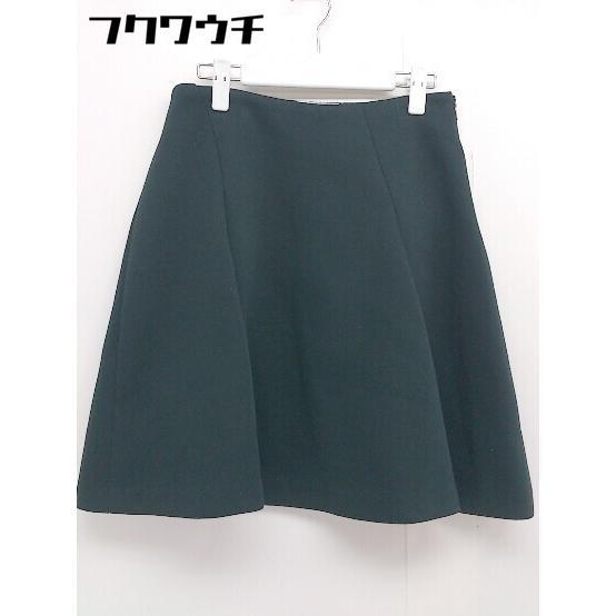 ◇ Calvin Klein カルバンクライン 膝丈 フレア スカート サイズ4 グリーン レディース_画像1