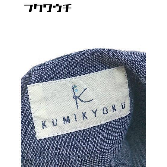 ◇ KUMIKYOKU 組曲 キッズ 膝丈 台形 デニム スカート サイズTL インディゴ レディース_画像4