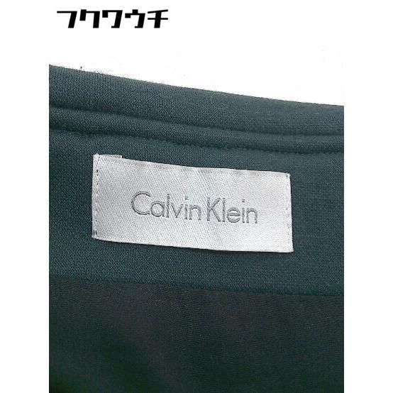 ◇ Calvin Klein カルバンクライン 膝丈 フレア スカート サイズ4 グリーン レディース_画像4