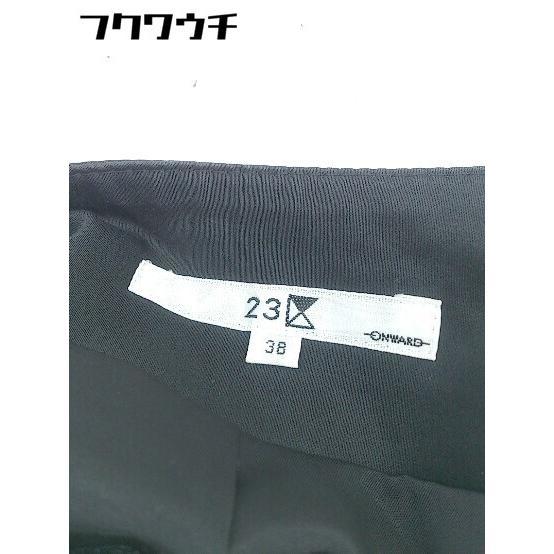 ◇ 23区 ニジュウサンク 膝丈 台形 スカート サイズ 38 ブラック レディース_画像6