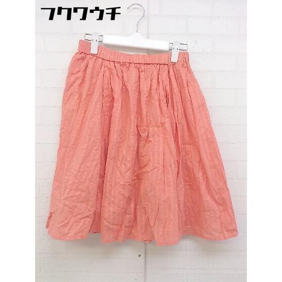 * * BEAMS BOY Beams Boy tag attaching knees height flair skirt orange series lady's 