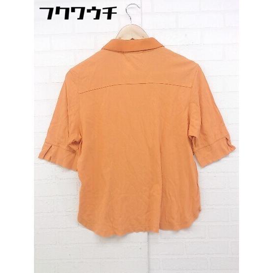 ◇ CHRISTIAN AUJARD LIBERTE ハーフジップ 半袖 ポロシャツ サイズバスト86-90(13) オレンジ系 レディース_画像3