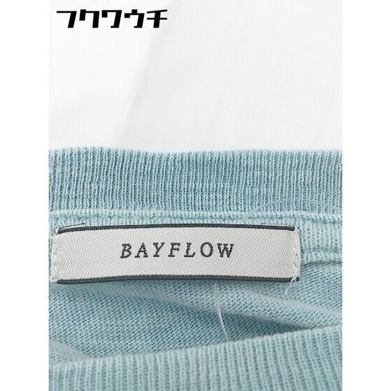 ◇ BAYFLOW ベイフロー プリント 半袖 Tシャツ カットソー サイズ 3 ブルー レディース_画像4