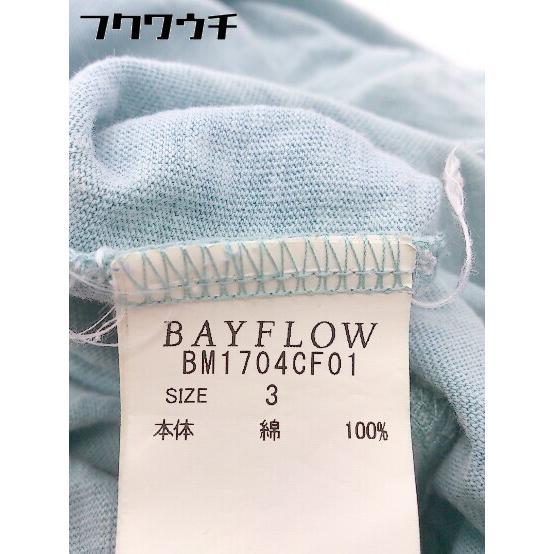 ◇ BAYFLOW ベイフロー プリント 半袖 Tシャツ カットソー サイズ 3 ブルー レディース_画像7