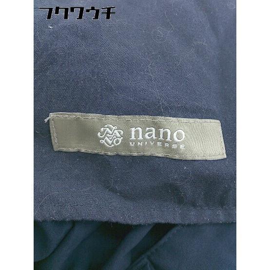 ◇ nano universe ナノユニバース ストレッチ パンツ サイズM ネイビー レディース_画像4