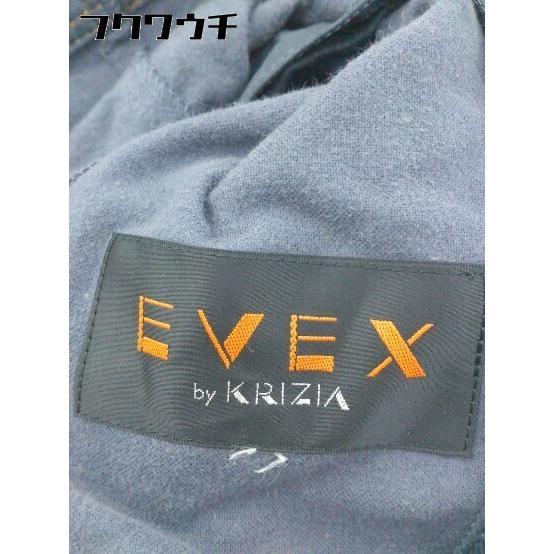 ◇ EVEX by KRIZIA エヴェックス バイ クリツィア フェイクレザー 長袖 ジャケット サイズ42 グレー系 レディース_画像4