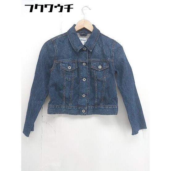 ◇ TODAYFUL トゥデイフル カットオフ 長袖 デニム ジャケット Gジャン サイズ36 ネイビー レディース_画像1