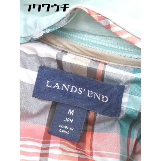 ■ ◎ LANDS' END ランズエンド ライナー付 長袖 コート サイズM ブルー系 レディース_画像4