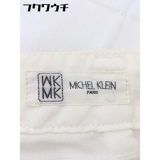 ◇ MICHEL KLEIN ミッシェル クラン リネン混 ハーフ パンツ サイズ 38 ホワイト レディース_画像6