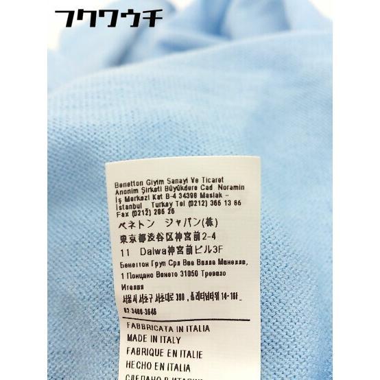 * * STILE BENETTON tag attaching regular price 1.1 ten thousand jpy wool knitted long sleeve sweater size M light blue lady's 