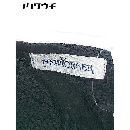 ◇ NEWYORKER ニューヨーカー ノースリーブ チェック ノースリーブ カットソー サイズL ブラック マルチ レディース_画像4
