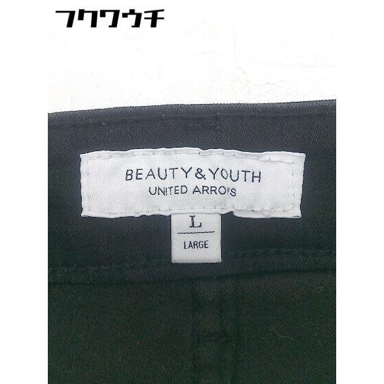 ◇ BEAUTY & YOUTH ビューティアンドユース UNITED ARROWS ストレッチ パンツ サイズL ブラック レディース_画像4