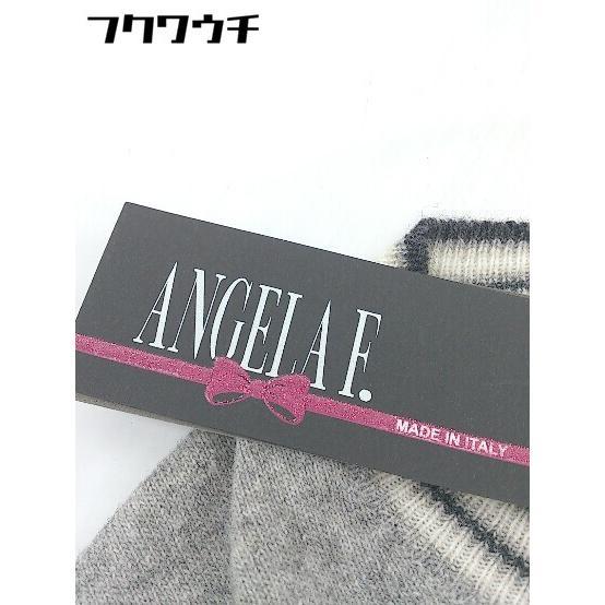 ◇ ◎ ●美品● ANGELA.F タグ付き 定価2万円 イタリア製 半袖 ニット カットソー サイズS グレー レディース_画像5