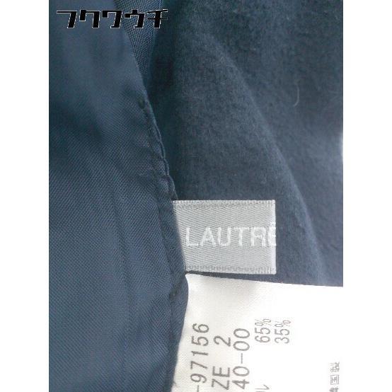 ■ LAUTREAMONT ロートレアモン 長袖 コート サイズ2 ネイビー レディース_画像4