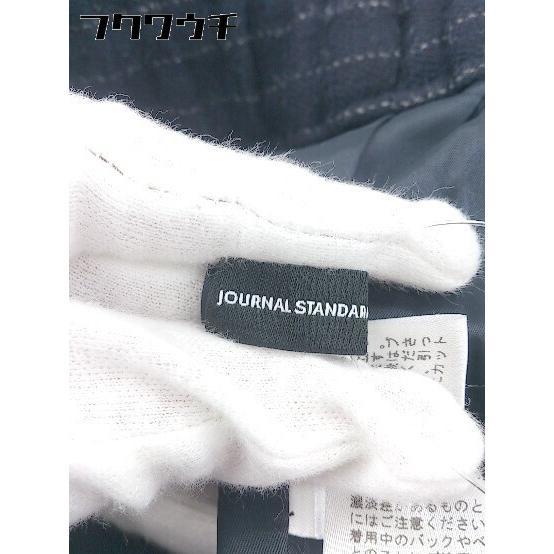 ◇ JOURNAL STANDARD ストライプ 七分丈 サブリナ パンツ サイズ36 ネイビー ホワイト系 レディース_画像4