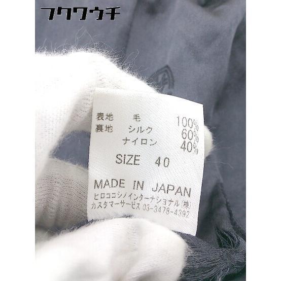 ◇ HIROKO KOSHINO ヒロココシノ シングル 長袖 ジャケット サイズ40 ブラック レディース_画像5