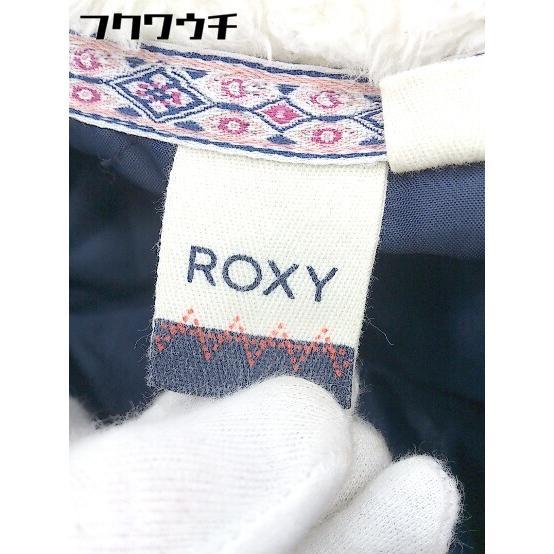 # Roxy Roxy окантовка длинный рукав Zip выше Parker размер XL "теплый" белый темно-синий женский 